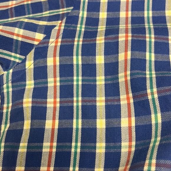 Cutter & Buck Men’s Cotton Button Down Short Sleeve Plaid Shirt with Collar- XL - Picture 13 of 13